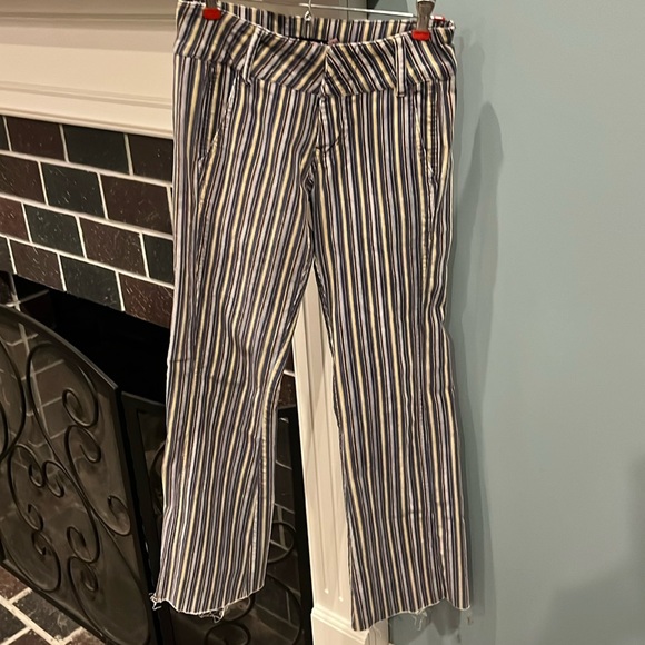 Vintage 90's Bubblegum USA Striped Flare Corduroy low rise pants - Picture 3 of 16